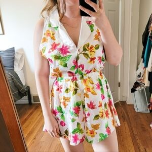 NWOT Vintage Victoria Secret Gold Label Matching Sleepwear Set Floral Large